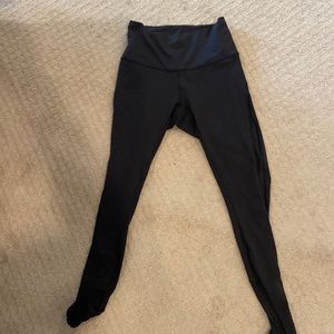 Lululemon Align 25” leggings with cute mesh detail and scalloped edge
